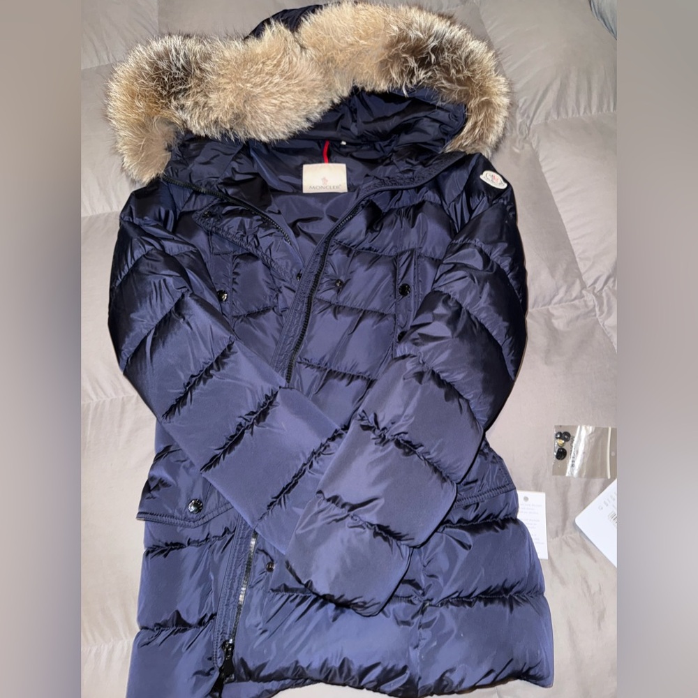 BLUE MONCLER SIZE 3 JACKET